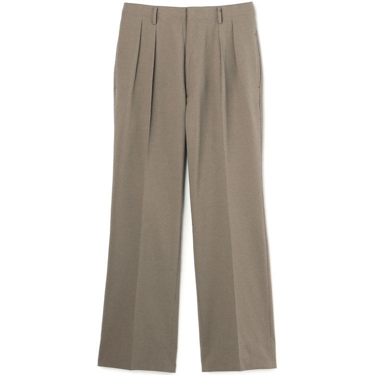 シルバーライン 【RBC】【春夏】2タックパンツ/グレージュ×サッカー/サイド尾錠/4S AIR/※裾上げ必要 茶淡色