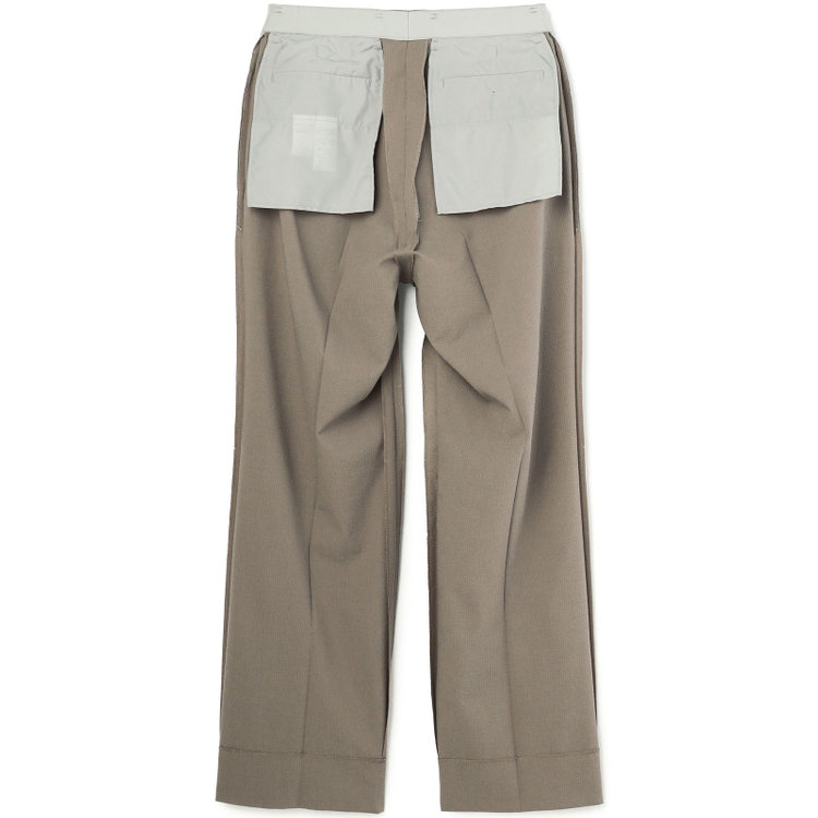 シルバーライン 【RBC】【春夏】2タックパンツ/グレージュ×サッカー/サイド尾錠/4S AIR/※裾上げ必要 茶淡色