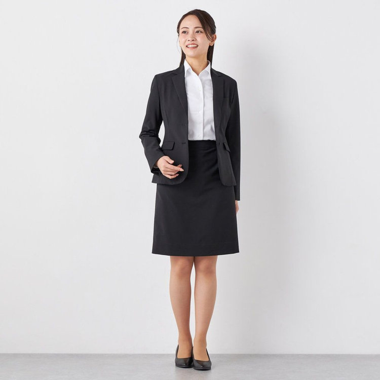 ソノタ 【SUIT SELECT×Samantha Thavasa】【長袖】ワイシャツ レギュラーカラー / ホワイト×ソリッド / 就活 / 透け防止 / 形態安定 白