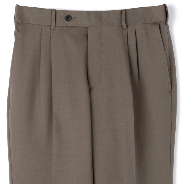 シルバーライン 【発送在庫あり】【CLASSICO TAPERED】【春夏】3釦段返りシングルスーツ 2タック/ブラウン/パッチポケット/ウエストムーブ/MARZOTTO/※パンツ裾直し必要 茶中間