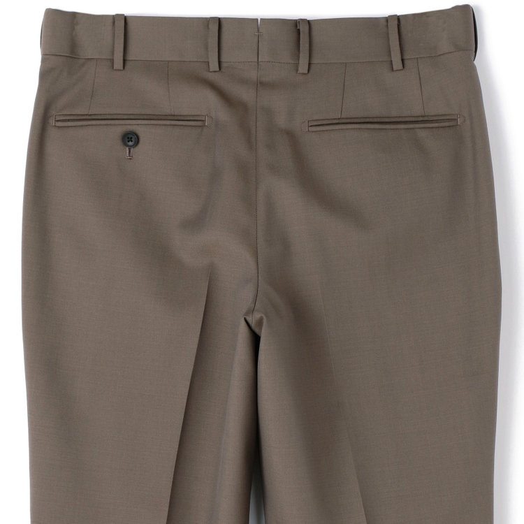 シルバーライン 【発送在庫あり】【CLASSICO TAPERED】【春夏】3釦段返りシングルスーツ 2タック/ブラウン/パッチポケット/ウエストムーブ/MARZOTTO/※パンツ裾直し必要 茶中間