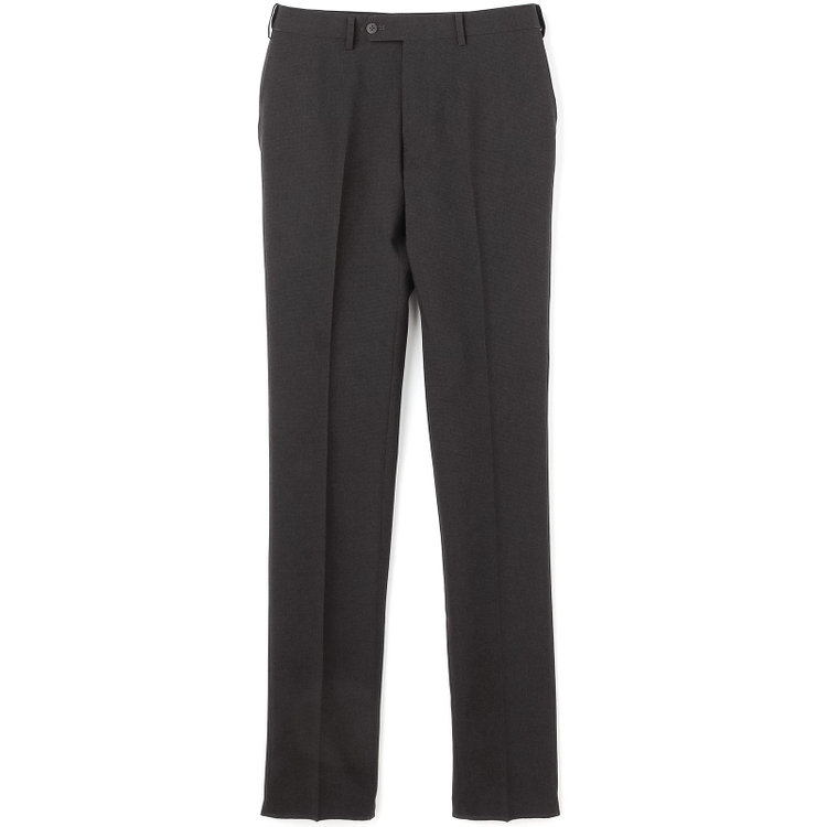 ブラックライン 【SLIM TAPERED】【春夏】0タックテーパードパンツ/ブラウン＆ブラック×ハウンドトゥース/ウエストムーブ/ウォッシャブル/4S SUSTAINABILITY&ECOLOGY FABRIC/※裾上げ必要 茶中間