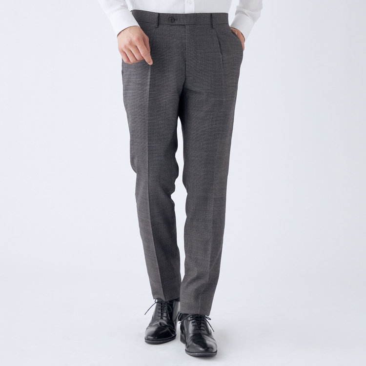 シルバーライン 【CLASSICO TAPERED】【春夏】スペアパンツ付き/2釦シングルスーツ 1タック/グレー×ドビー/SHOWER CLEAN/※裾上げ必要 グレー中間