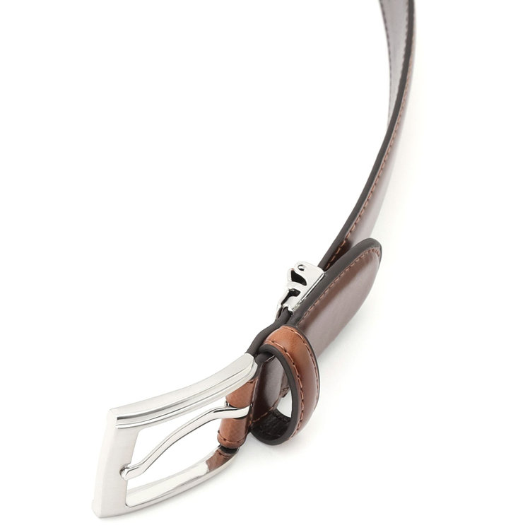 ブラックライン ピンバックルベルト 3.0幅/ブラウン(ウエスト97cmまで対応) 茶中間