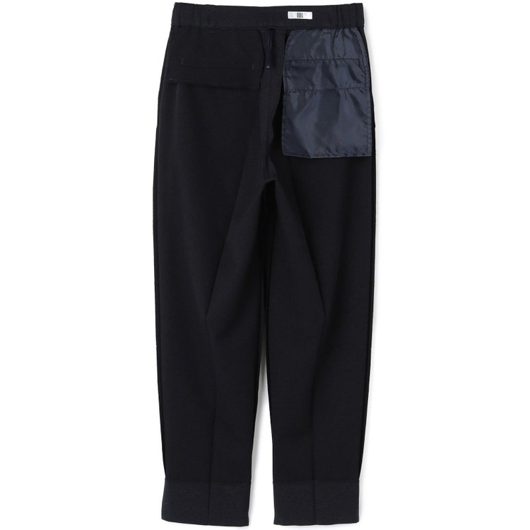 シルバーライン 【SL】【秋冬】1釦シングルパンツスーツ/ネイビー×ドビー/パンツウエストシャーリング/ウォッシャブル/※パンツ裾上げ済仕様 紺濃色