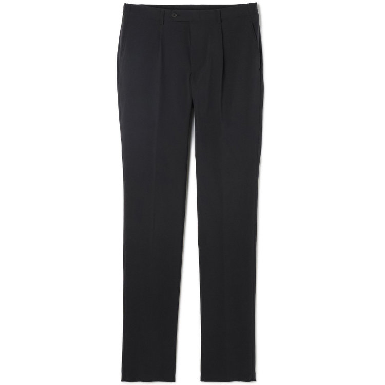 スーツセレクト 【WEB限定/OUTLET】【RBC】【春夏】1タックテーパードパンツ/ブラック/ウエストシャーリング ブラック系(黒)