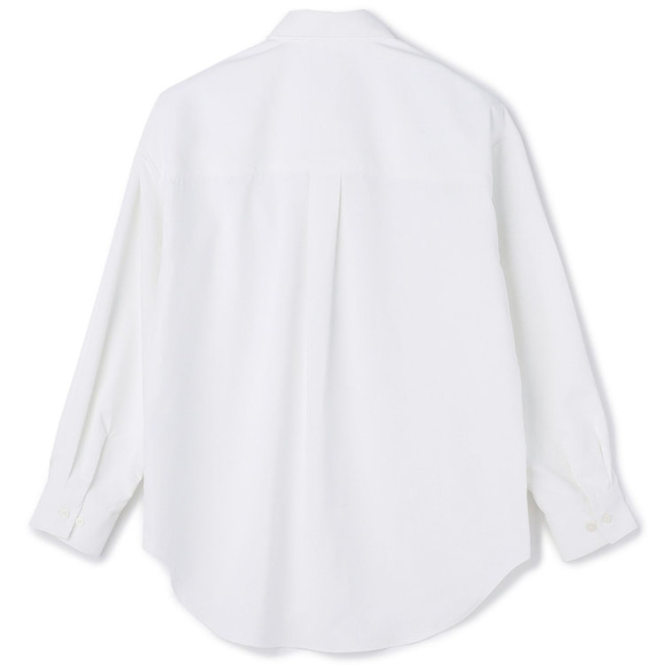ブラックライン 【汗ジミ防止】【SILVER LINE】レギュラーカラーオバーサイズシャツ/ホワイト 白