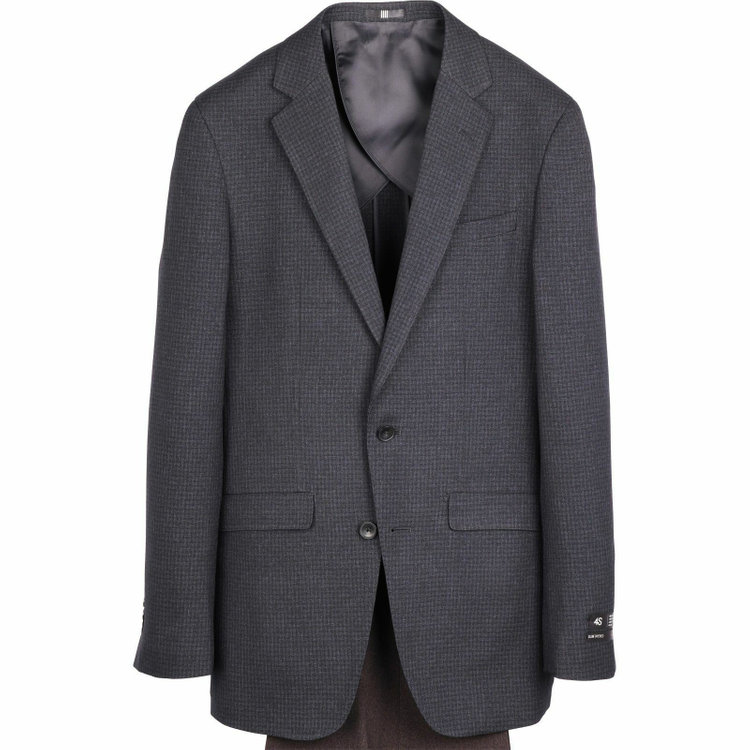 スーツセレクト 【WEB限定/OUTLET】【SLIM TAPERED_2】【秋冬】コーディネートパンツ付き/2釦シングルスーツ 0タック/ネイビー×チェック+ブラウンソリッドパンツ/4S ネイビー系(紺)