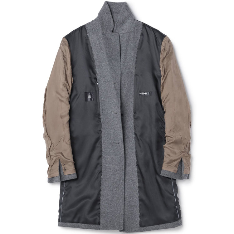 ブラックライン 【BL】ウールチェスターコート/グレー/NEW ZEALAND WOOL LIMITED EDITION グレー中間