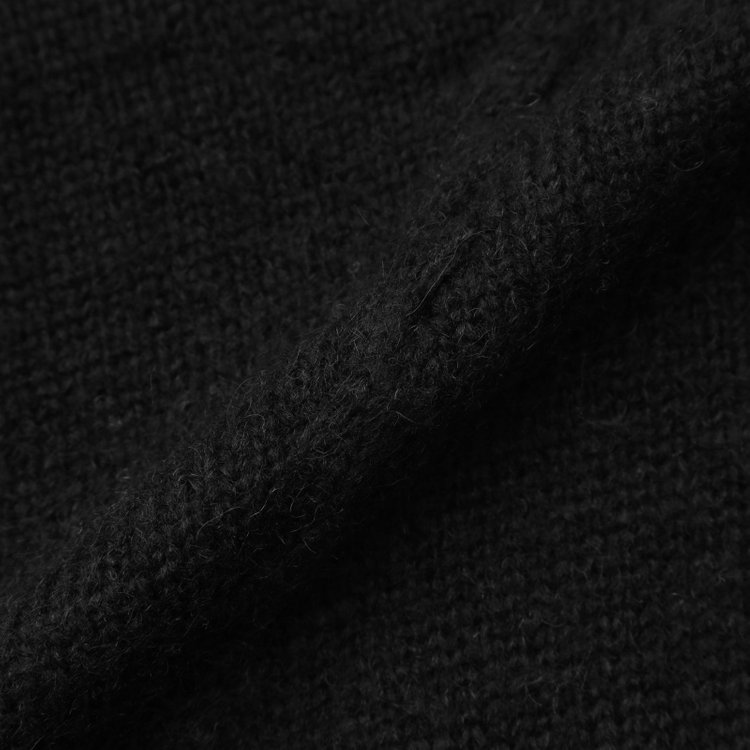 シルバーライン 天竺モヘア風タートルニット/ブラック 黒