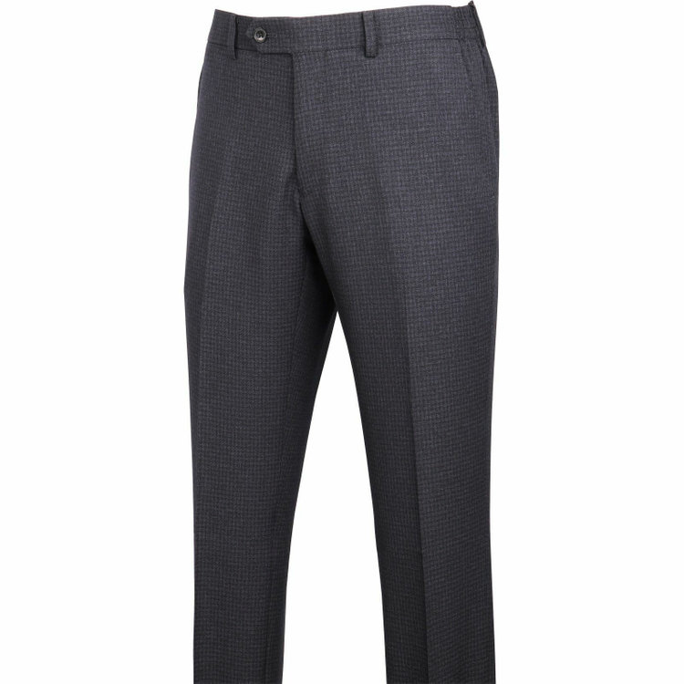 スーツセレクト 【WEB限定/OUTLET】【SLIM TAPERED_2】【秋冬】コーディネートパンツ付き/2釦シングルスーツ 0タック/ネイビー×チェック+ブラウンソリッドパンツ/4S ネイビー系(紺)