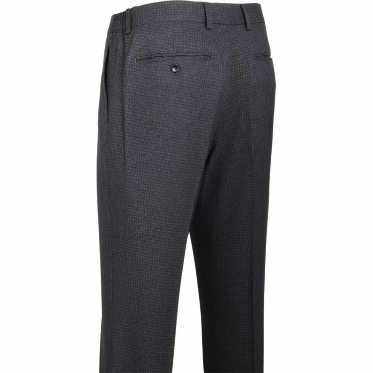 スーツセレクト 【WEB限定/OUTLET】【SLIM TAPERED_2】【秋冬】コーディネートパンツ付き/2釦シングルスーツ 0タック/ネイビー×チェック+ブラウンソリッドパンツ/4S ネイビー系(紺)