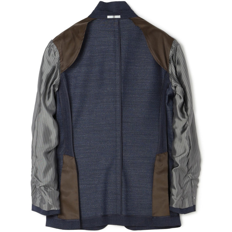 シルバーライン 【発送在庫あり】【CLASSICO TAPERED】【年間】2釦シングルスリーピーススーツ 1タック/ネイビー/※裾上げ必要 青中間