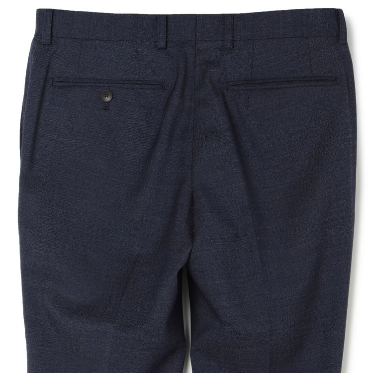 シルバーライン 【発送在庫あり】【CLASSICO TAPERED】【年間】2釦シングルスリーピーススーツ 1タック/ネイビー/※裾上げ必要 青中間