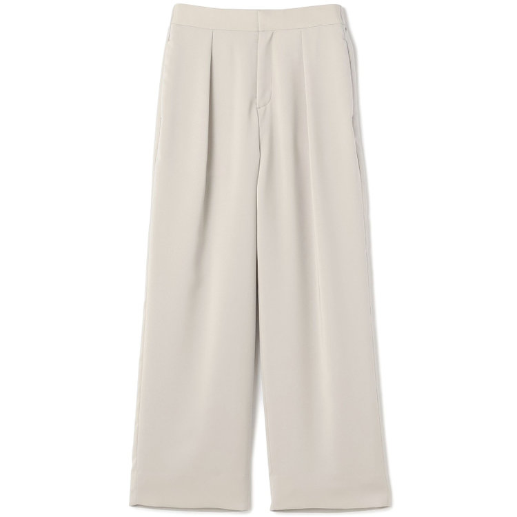 シルバーライン 【SL】【春夏】ワイドパンツ/ライトグレー/ウエストシャーリング/ウォッシャブル/裾上げ済仕様 グレー淡色