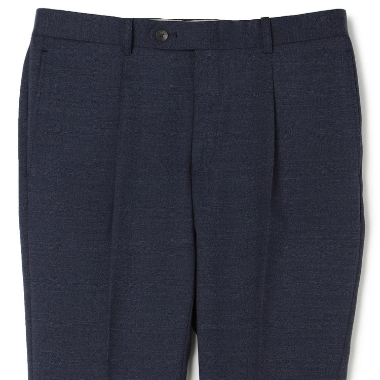 シルバーライン 【発送在庫あり】【CLASSICO TAPERED】【年間】2釦シングルスリーピーススーツ 1タック/ネイビー/※裾上げ必要 青中間