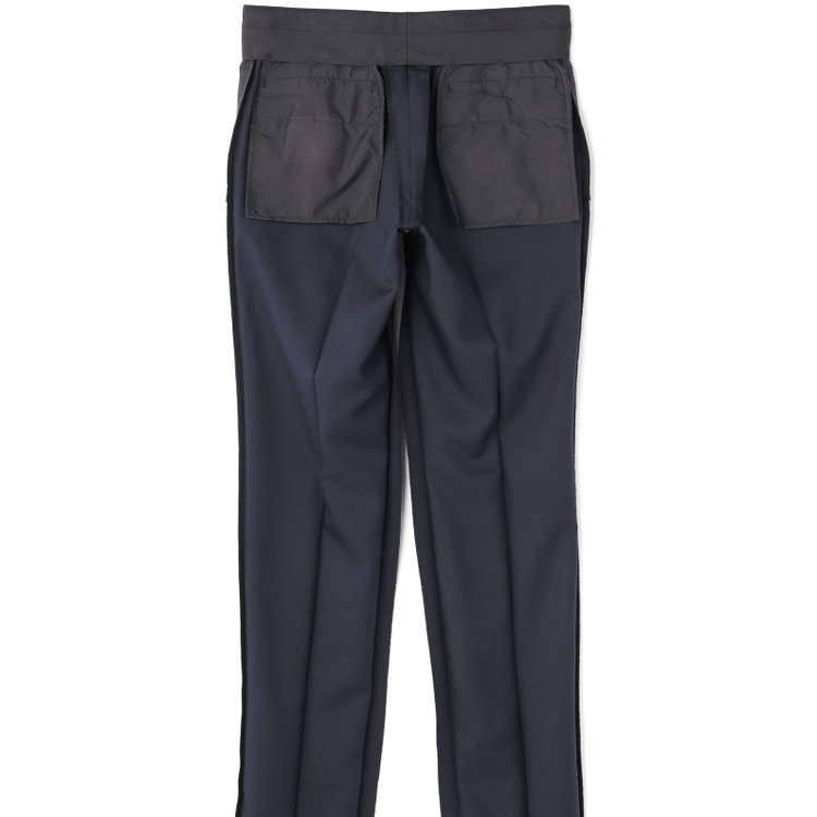 ブラックライン 【SLIM TAPERED_2】【秋冬】2釦シングルスーツ 0タック/ネイビー×ソリッド/ウォッシャブルパンツ/※裾上げ必要 紺濃色