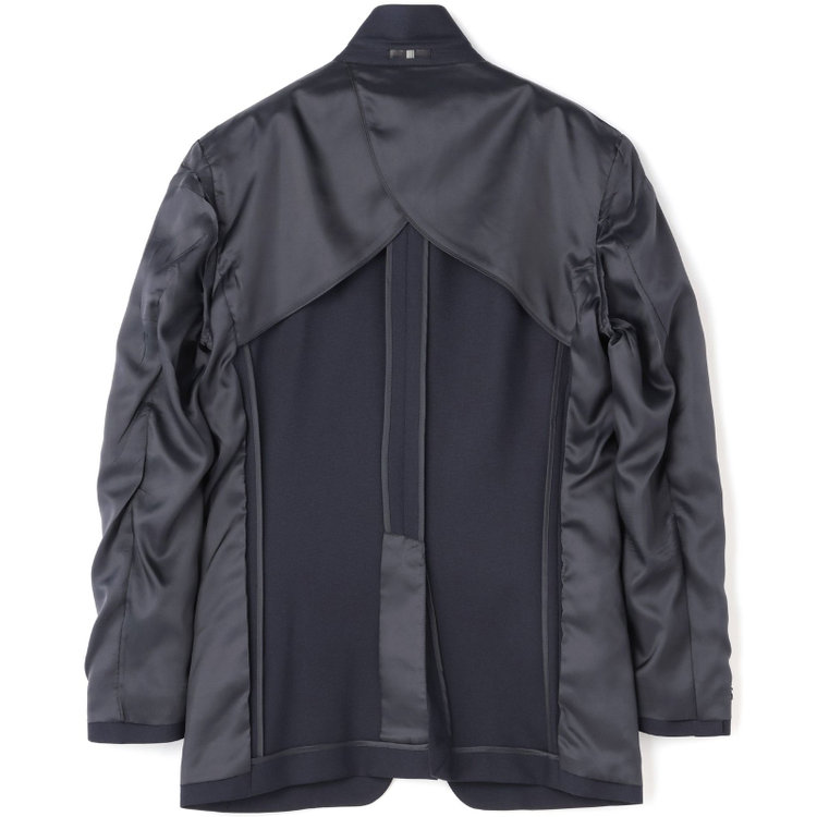 ブラックライン 【SLIM TAPERED_2】【秋冬】2釦シングルスーツ 0タック/ネイビー×ソリッド/ウォッシャブルパンツ/※裾上げ必要 紺濃色