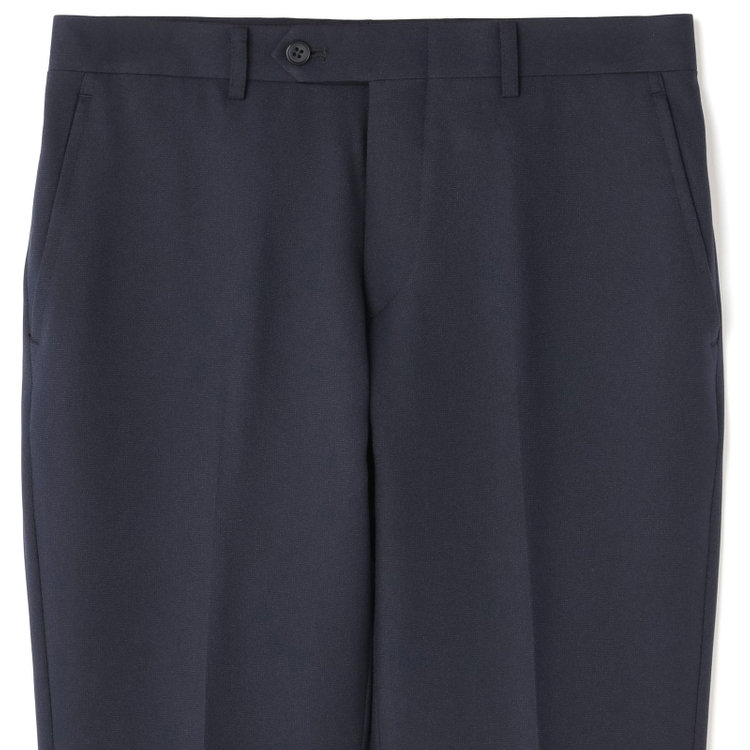 ブラックライン 【SLIM TAPERED_2】【秋冬】2釦シングルスーツ 0タック/ネイビー×ソリッド/ウォッシャブルパンツ/※裾上げ必要 紺濃色