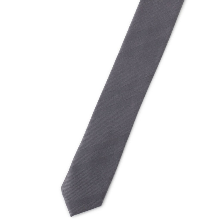 シルバーライン 【SILVER LINE】シルクブレンドシャドーストライプネクタイ 8.0cm幅/グレー その他