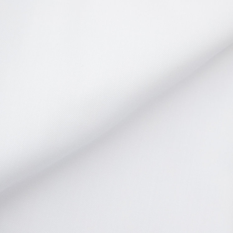 スーツセレクト 【BLACK LINE】ワイドカラーワイシャツ/ホワイト/「4S COTTON」スーパーノンアイロン・ストレッチ 白