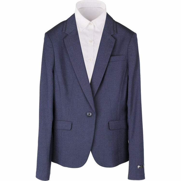 スーツセレクト 【WEB限定/OUTLET】【SKINNY】【年間】1釦シングルジャケット/ネイビー×ピンヘッド/ウォッシャブル ネイビー系(紺)