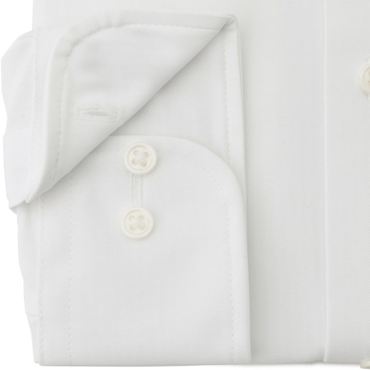 ブラックライン 【発送在庫あり】【BLACK LINE】タブカラーワイシャツ/ホワイト×ドビーストライプ/「4S」スーパーノンアイロン・ストレッチ/Oil guard 白