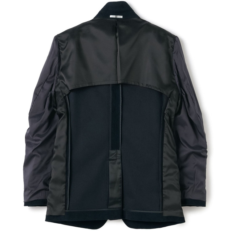 シルバーライン 【CLASSICO TAPERED】【秋冬】2釦ジャケット/ネイビー×コーデュロイ/パッチポケット/4S SUSTAINABILITY&ECOLOGY FABRIC 紺濃色