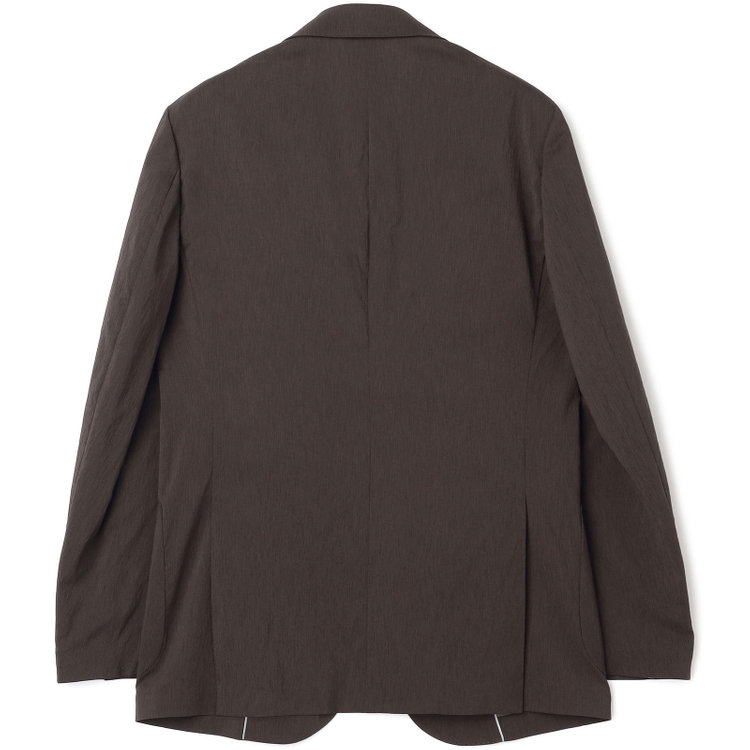 シルバーライン 【5DAYS CLOSET】【RBC】【春夏】2釦シングルジャケット/ブラウン×楊柳/パッチポケット/4S SUSTAINABILITY&ECOLOGY FABRIC 茶中間