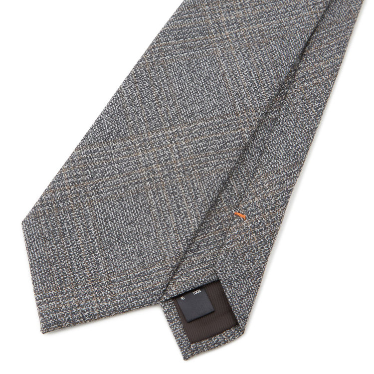 シルバーライン 【SL】ウールチェックネクタイ 8.5cm幅/グレー/SARUTAHIKO COFFEE その他