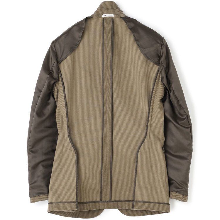 シルバーライン 【5DAYS CLOSET】【RBC】【秋冬】2釦ジャケット/ブラウン×コーデュロイ/パッチポケット/4S SUSTAINABILITY&ECOLOGY FABRIC 茶中間