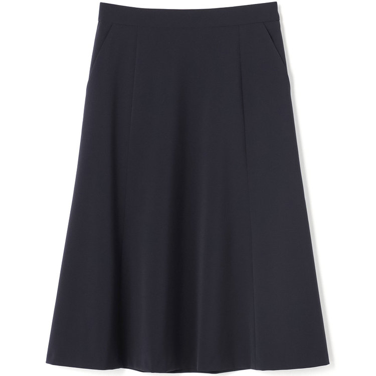 【SL】【年間】セミフレアスカート/ネイビー/ウォッシャブル