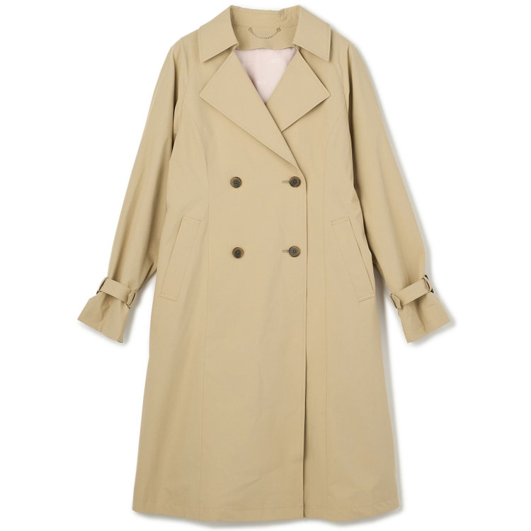 スーツセレクト 【SUIT SELECT×Samantha Thavasa】バックプリーツ トレンチコート/ベージュ 茶淡色