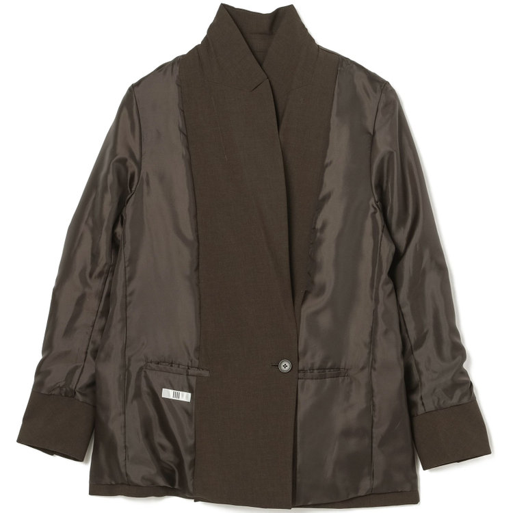 シルバーライン 【発送在庫あり】【SL】【年間】4釦1掛けダブルジャケット/ブラウン/ウォッシャブル 茶中間