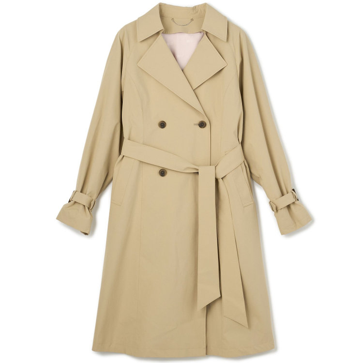 スーツセレクト 【SUIT SELECT×Samantha Thavasa】バックプリーツ トレンチコート/ベージュ 茶淡色