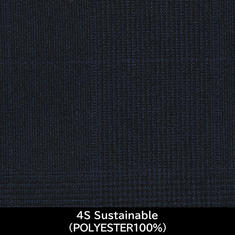 スーツセレクト 【日本製】【MEN'S】【パターンオーダー】【KSW】【春夏】スーツ/ネイビー×チェック/4S Sustainable (POLYESTER100%) ネイビー系(紺)