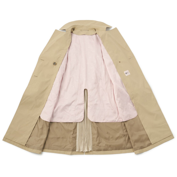 スーツセレクト 【SUIT SELECT×Samantha Thavasa】バックプリーツ トレンチコート/ベージュ 茶淡色