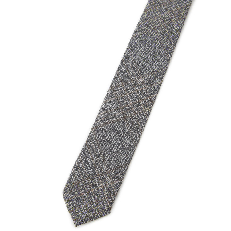 シルバーライン 【SL】ウールチェックネクタイ 8.5cm幅/グレー/SARUTAHIKO COFFEE その他
