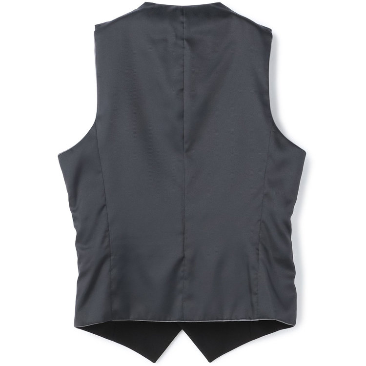 ブラックライン 【BL】【年間】リバーシブルジレ(ベスト)/ブラック×ソリッド＆グレー×ソリッド 黒