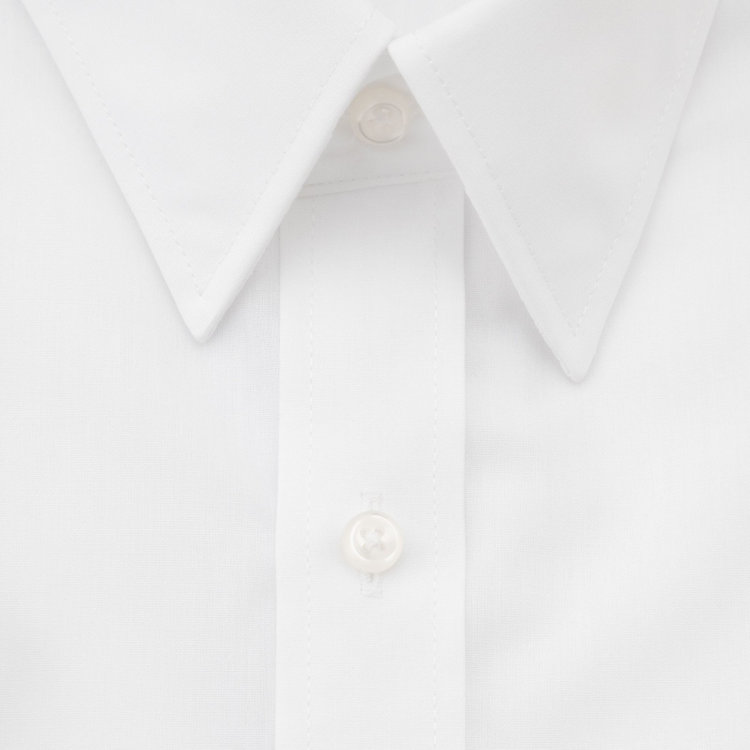 SUIT SELECT　アウトレット 【WEB限定/OUTLET/汚れ・キズ等有】【BL-3/半袖】【形態安定】レギュラーカラードレスワイシャツ/ホワイト×ソリッド 白