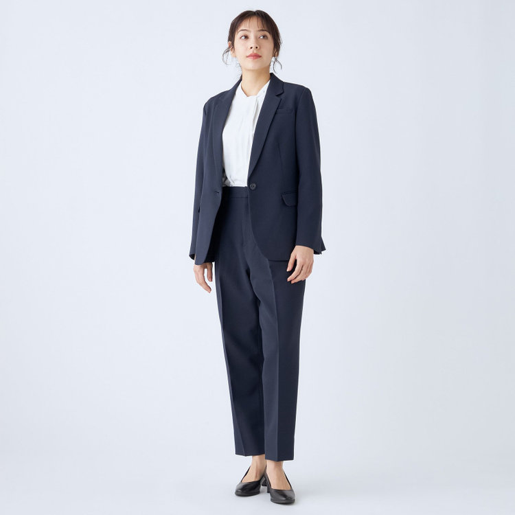 シルバーライン 【SILVER LINE/7分袖】タイ付き2WAYプルオーバー/ホワイト/「ウォッシャブル可能」「2WAYストレッチ」「防シワ」「UV加工」「接触冷感」「透け軽減」 白