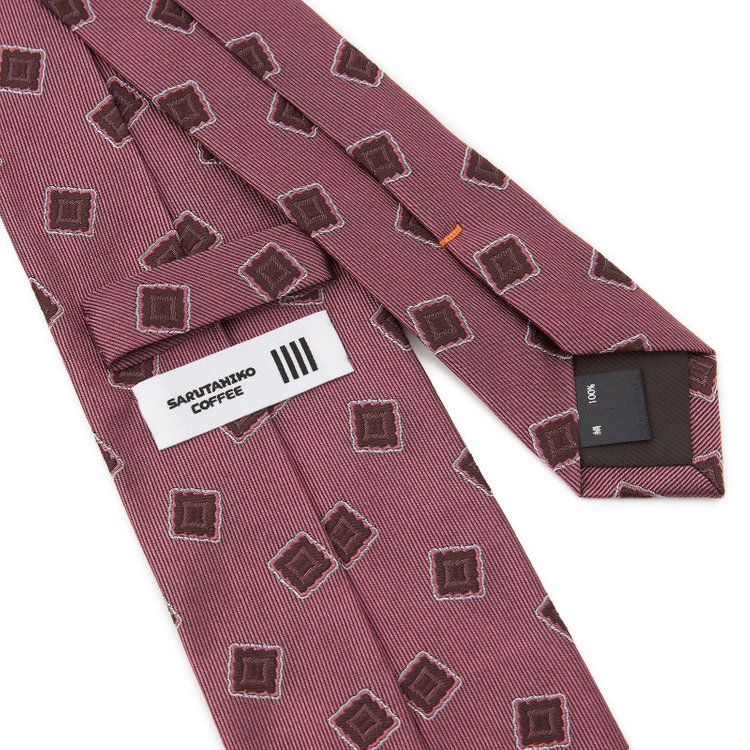 シルバーライン 【SILVER LINE】シルク小紋ネクタイ 8.5cm幅/ピンク/SARUTAHIKO COFFEE その他