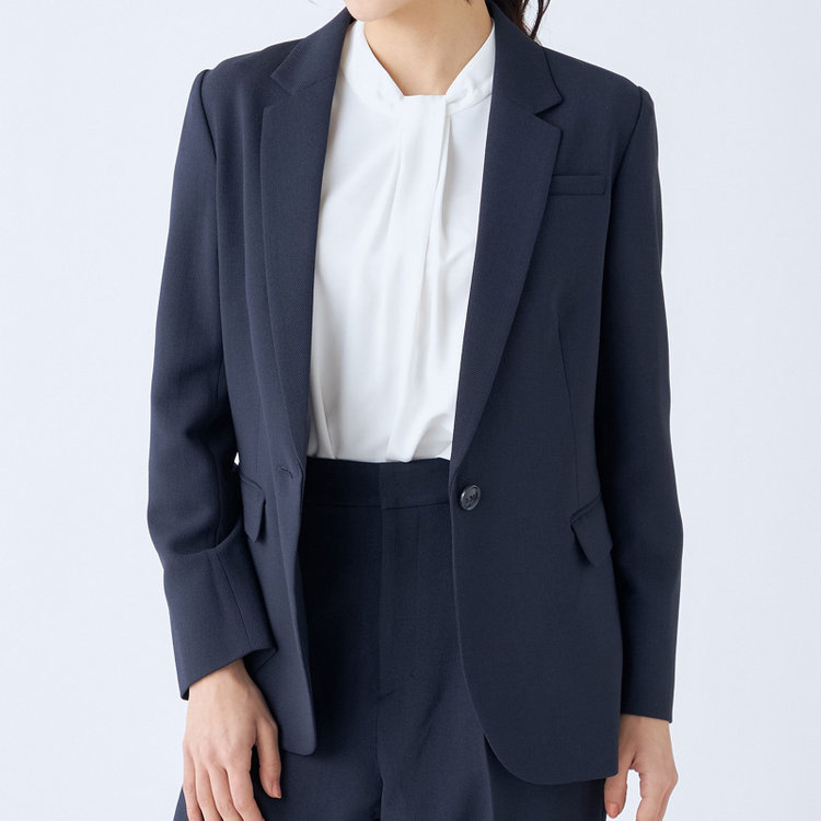 シルバーライン 【SILVER LINE/7分袖】タイ付き2WAYプルオーバー/ホワイト/「ウォッシャブル可能」「2WAYストレッチ」「防シワ」「UV加工」「接触冷感」「透け軽減」 白