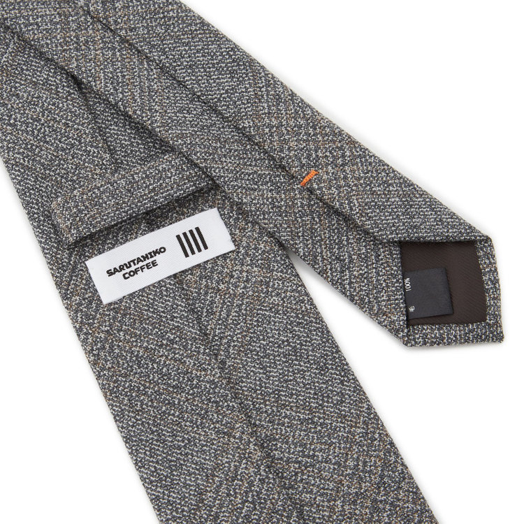 シルバーライン 【SL】ウールチェックネクタイ 8.5cm幅/グレー/SARUTAHIKO COFFEE その他