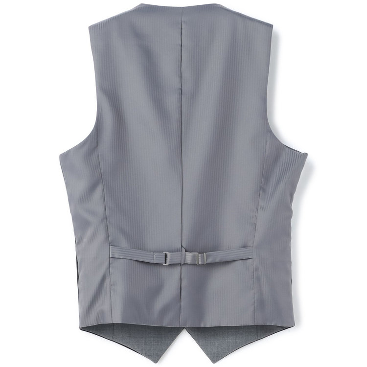 ブラックライン 【BL】【年間】リバーシブルジレ(ベスト)/ブラック×ソリッド＆グレー×ソリッド 黒