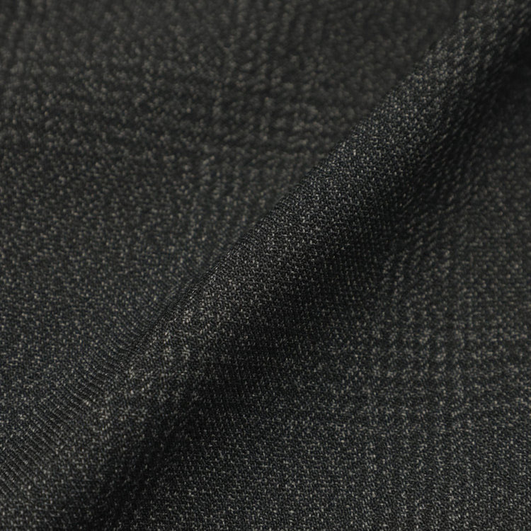 ブラックライン 【SLIM TAPERED_2】【秋冬】2釦シングルスリーピーススーツ 0タック/グレー×チェック/ウエストシャーリング/4S SUSTAINABILITY&ECOLOGY FABRIC/※パンツ裾上げ済仕様 グレー濃色