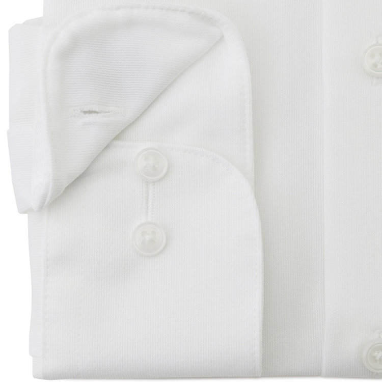 ブラックライン 【発送在庫あり】【WEB限定】【BLACK LINE】ボタンダウンワイシャツ/ホワイト×ドビー/「4S」スーパーノンアイロン・ストレッチ 白