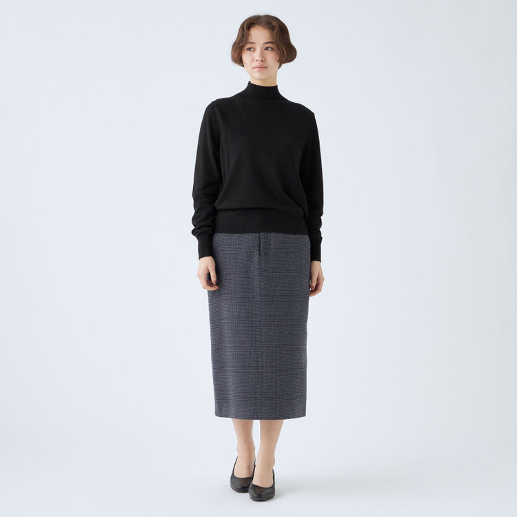 シルバーライン 【SL】【秋冬】ハイネック ニットセーター/ブラック 黒