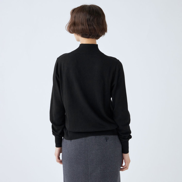 シルバーライン 【SL】【秋冬】ハイネック ニットセーター/ブラック 黒