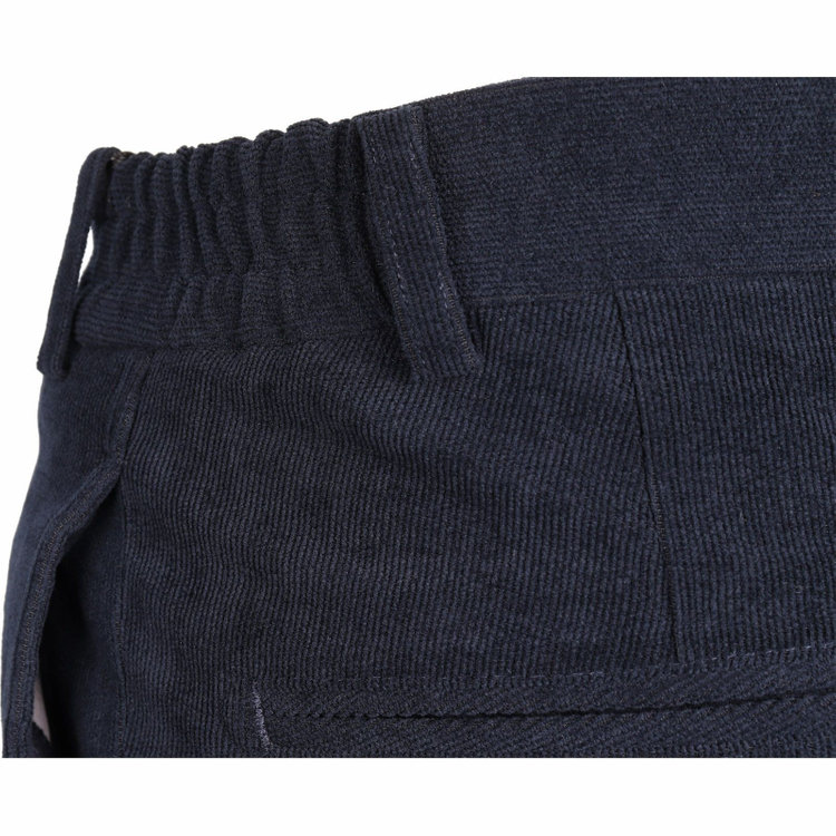 スーツセレクト 【WEB限定/OUTLET】【CLASSICO TAPERED】【秋冬】1タックテーパードパンツ/ネイビー×コーデュロイ/シャーリング仕様/4S SUSTAINABLE ネイビー系(紺)